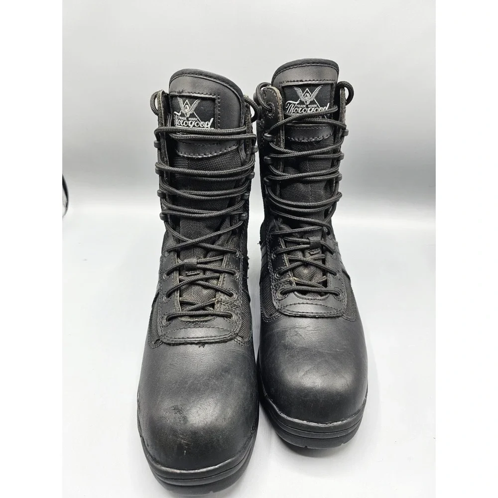 Thorogood Boots Steel Toe Deuce Work 804-6191 Black Leather 8 Waterproof Men 6.0